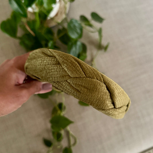 Olive Braid Alice Band