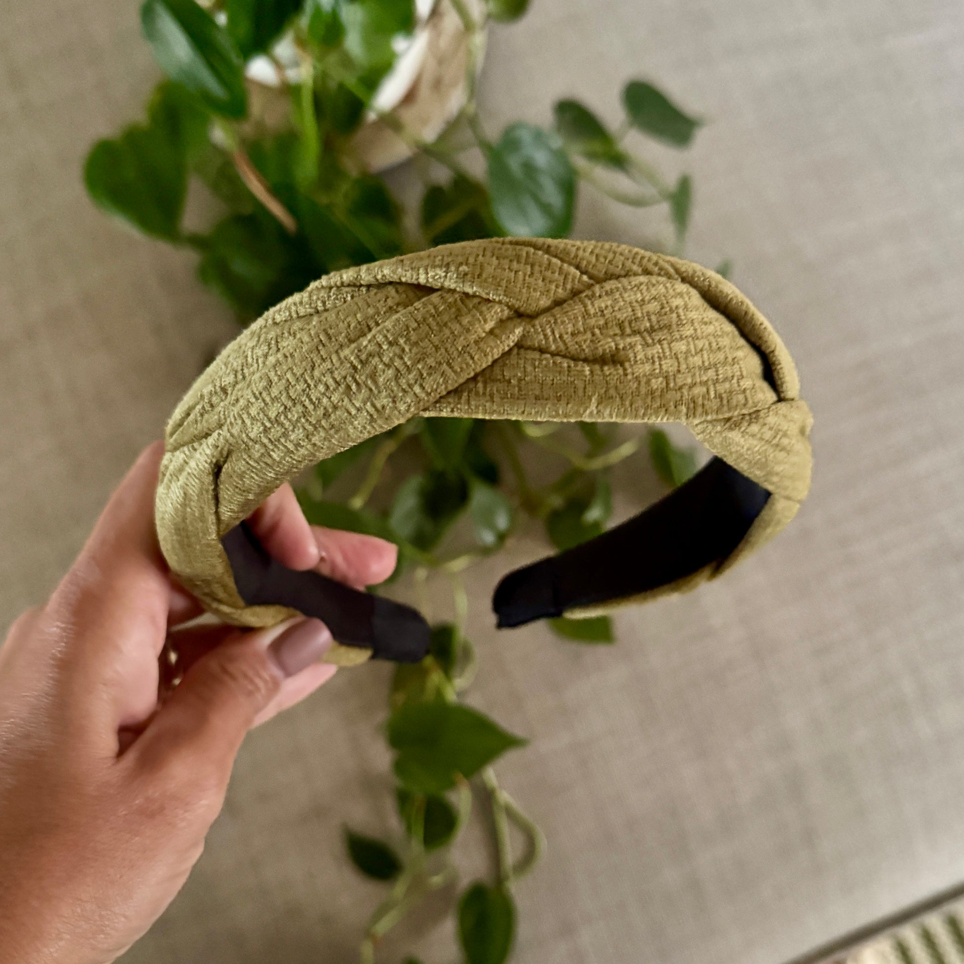 Olive Braid Alice Band