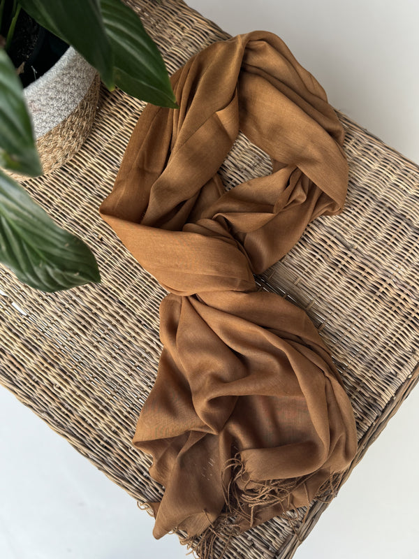 Rich Caramel Scarf