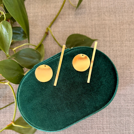 Two Piece Modern Earrings