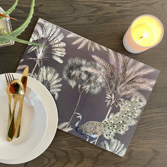 Exotic Zanana Dark Paper Placemats