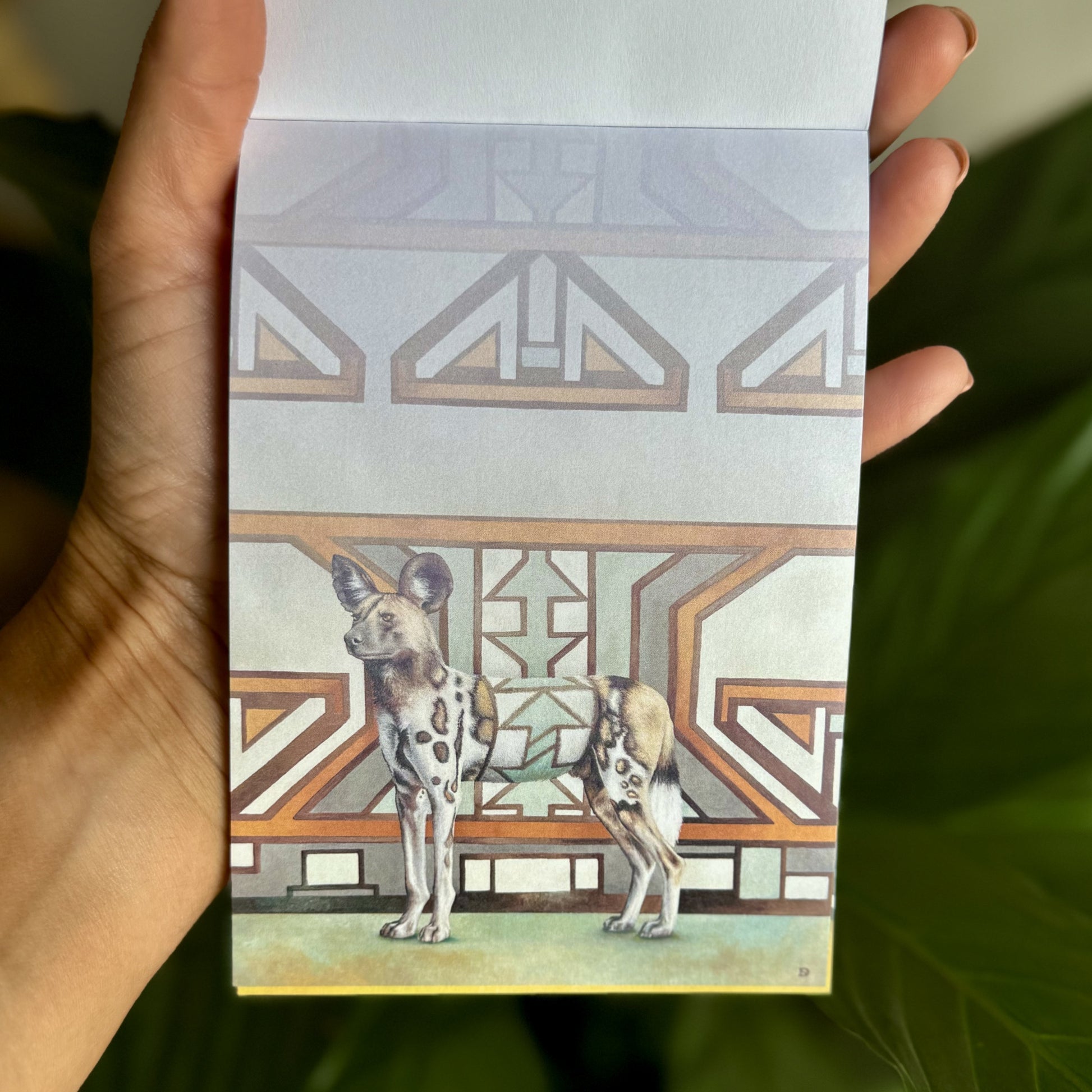 Wildlife Ndebele Magnetic Notepad - iszi ONLINE