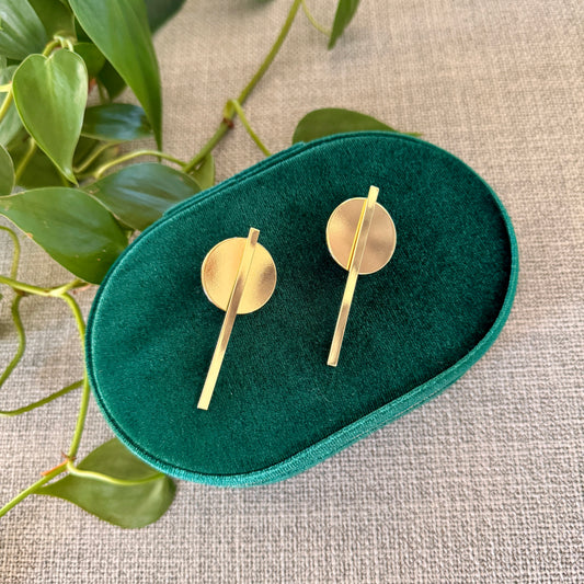 Two Piece Modern Earrings