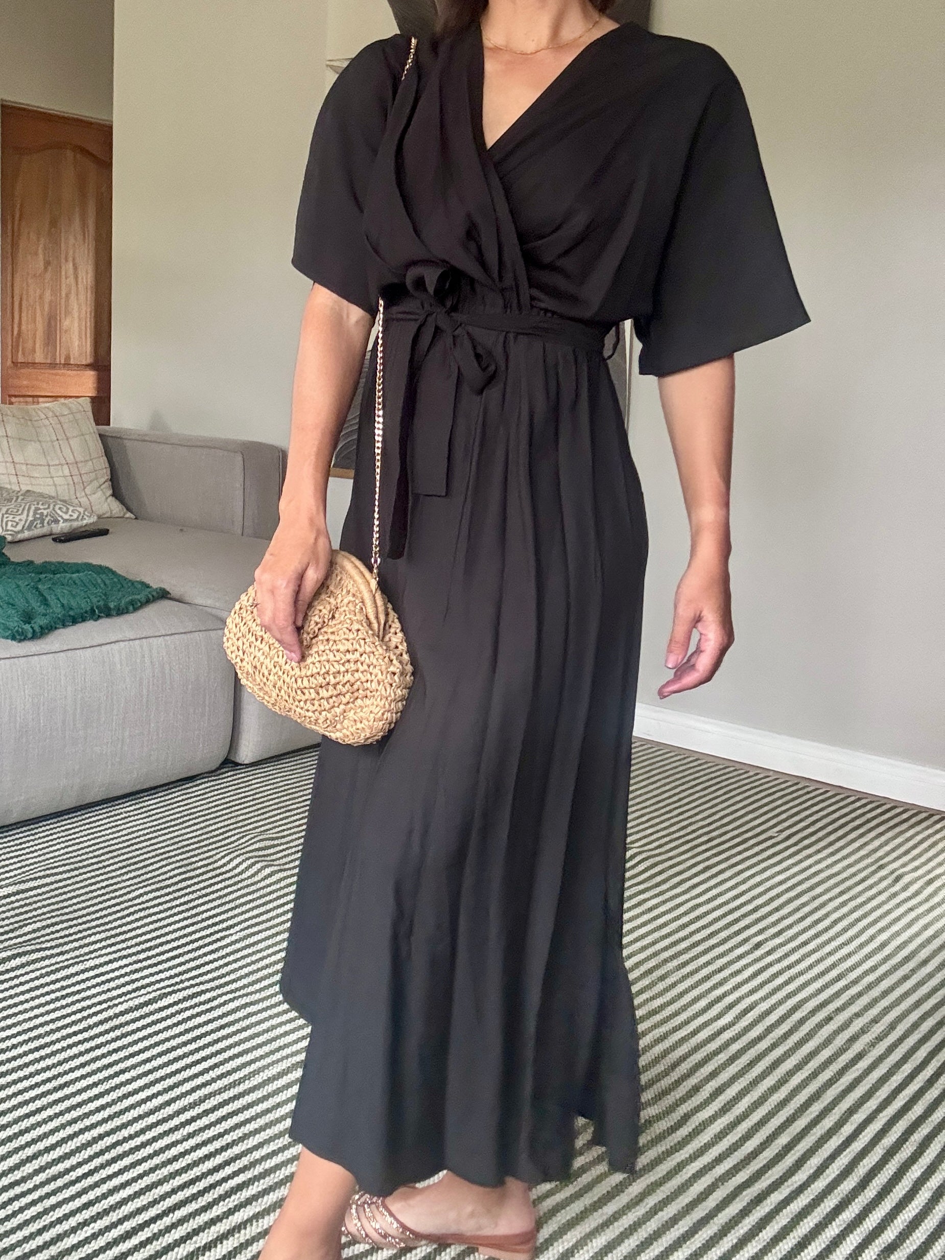 Black Wrap Dress