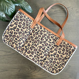 Leopard Print Velt Picnic Bag