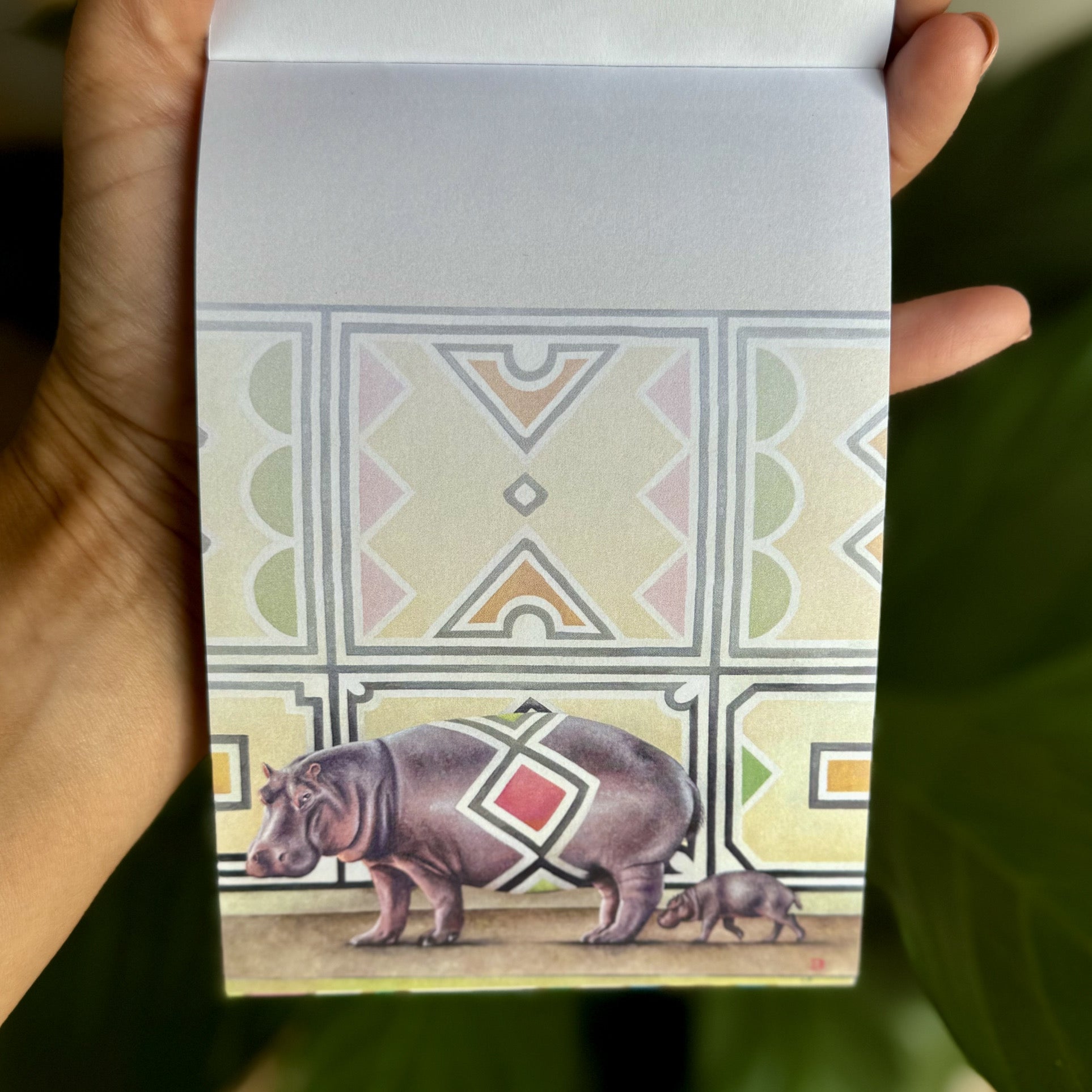 Wildlife Ndebele Magnetic Notepad - iszi ONLINE