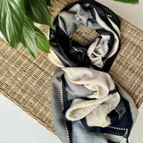 Beige, Grey and Black Modern Scarf