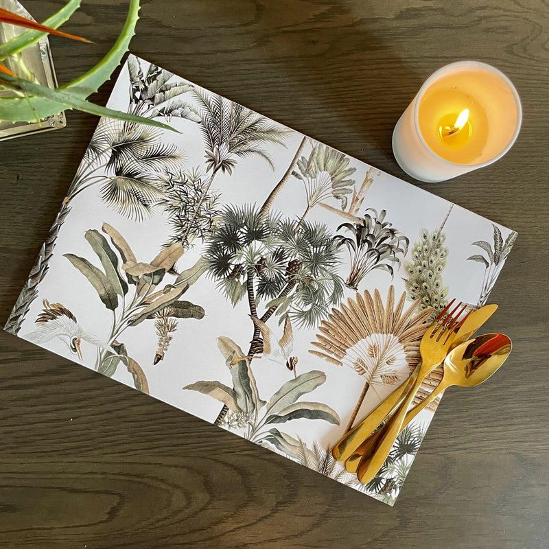 Exotic Zanana Light Paper Placemats