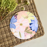 Pastel Flower Round Placemat