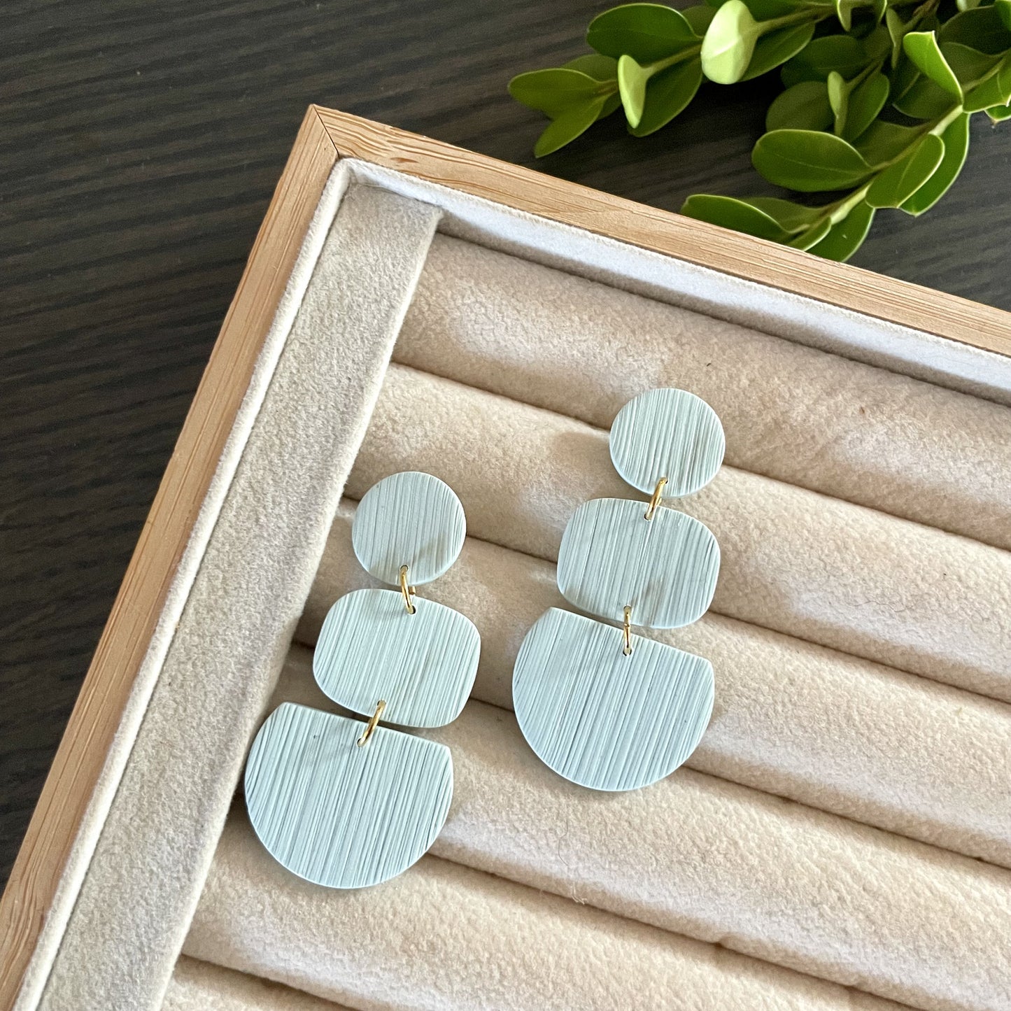 The Nell Earrings in in Mint