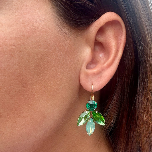 Green Gem Earrings