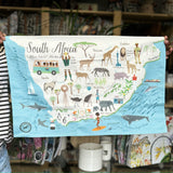 Map of South Africa Tea Towel