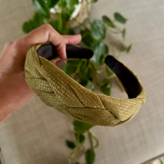 Olive Braid Alice Band