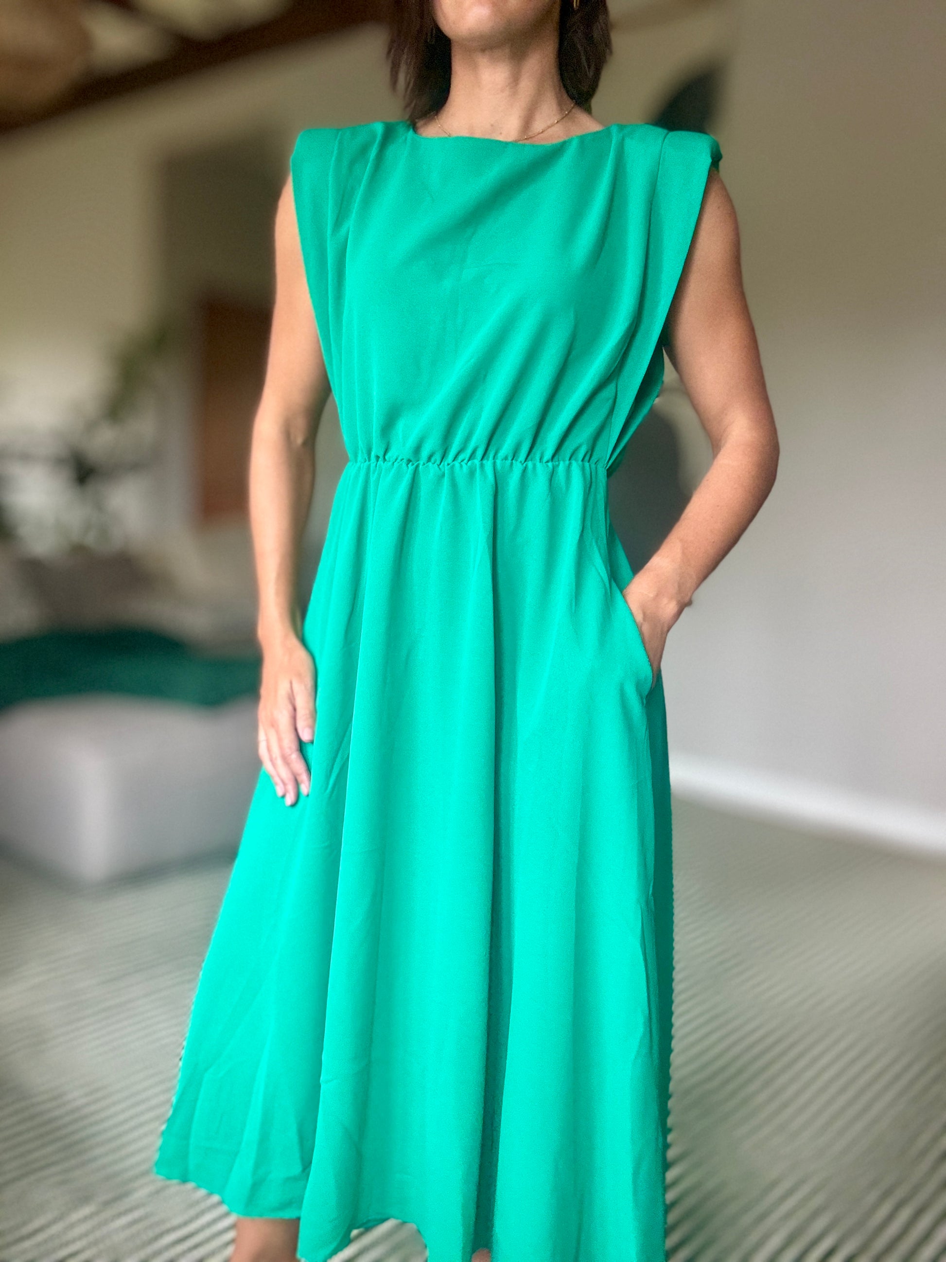 Midi Dress in Green
