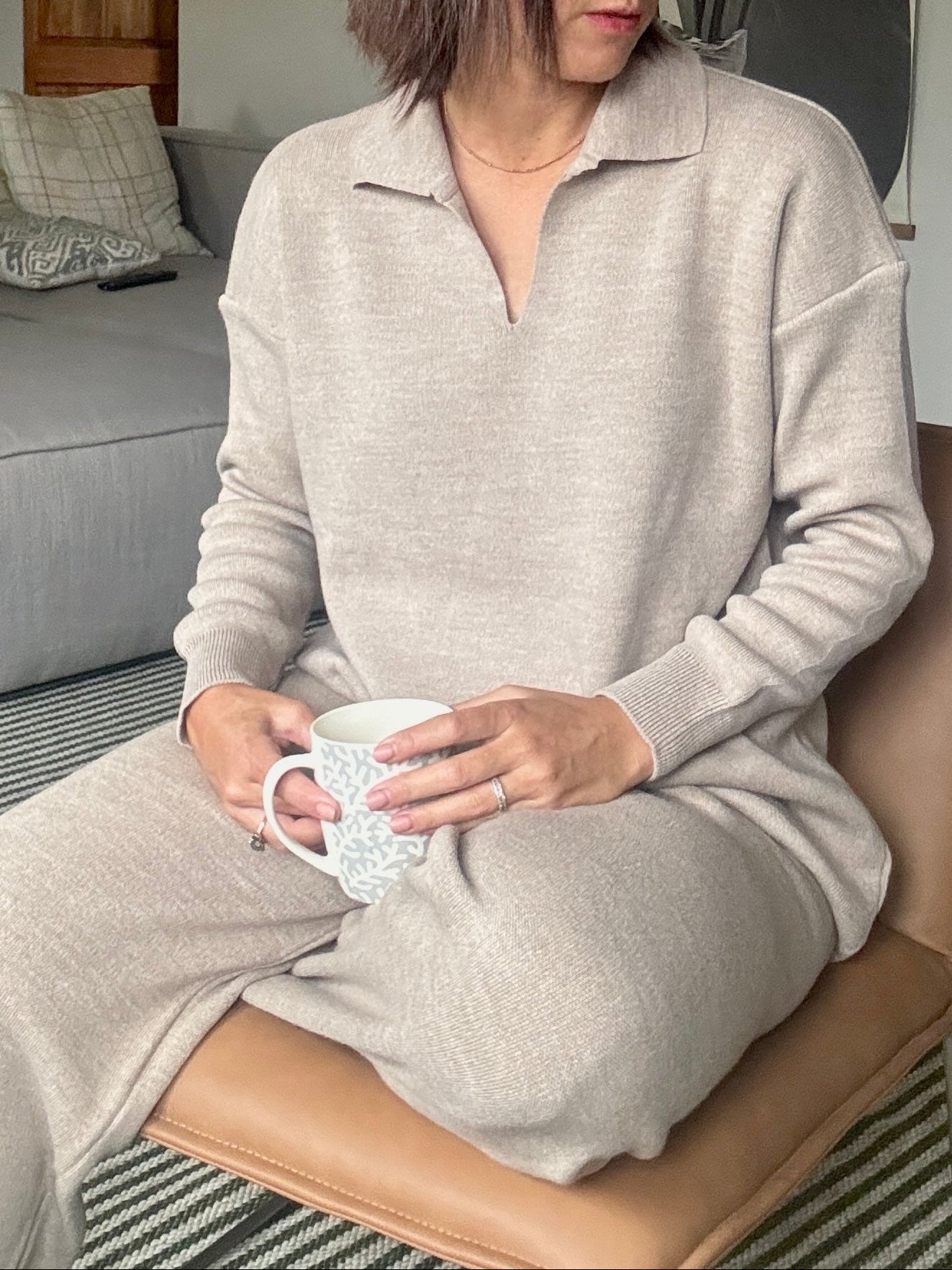 Sand Knit Lounge Set