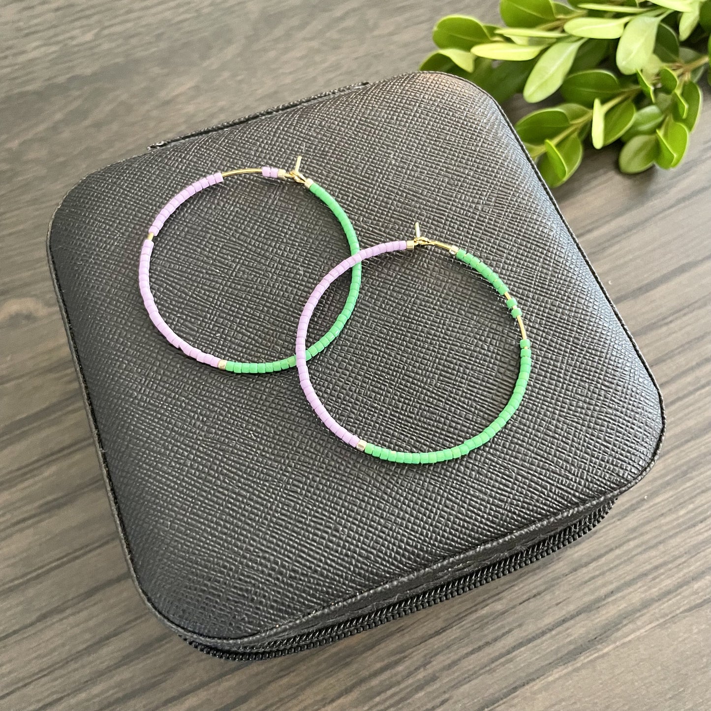 Beaded Hoop Earrings - 3 options - iszi ONLINE