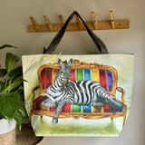 African Animal Maxi Beach Bags