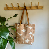 Leather and Fabric Tote Bags