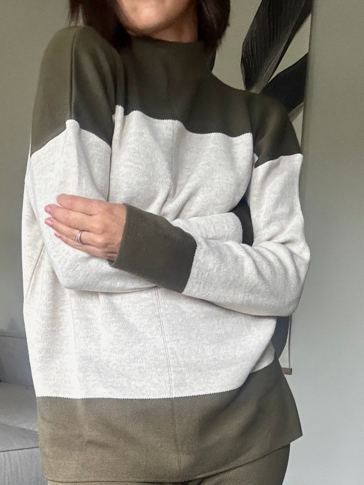 Olive Green Knit Lounge Set