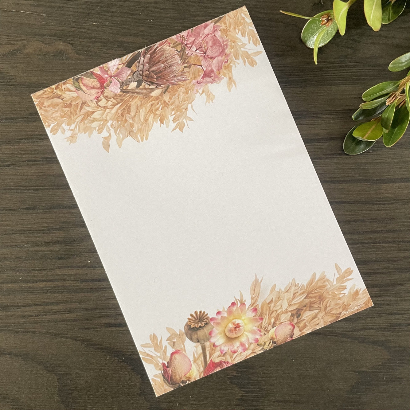 Dried Flower Wreath Notebook – iszi ONLINE