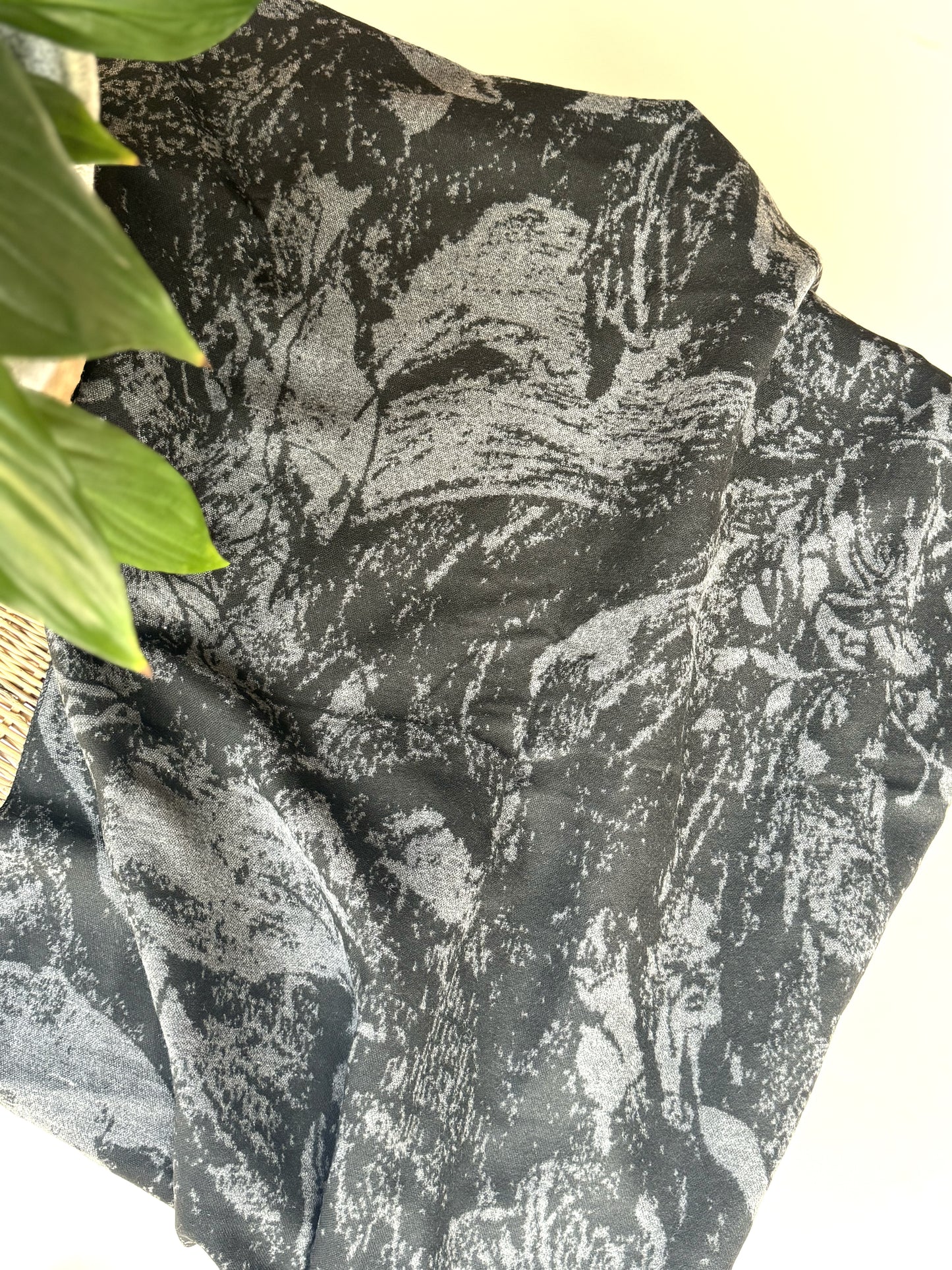 Dark Botanical Pashmina - iszi ONLINE