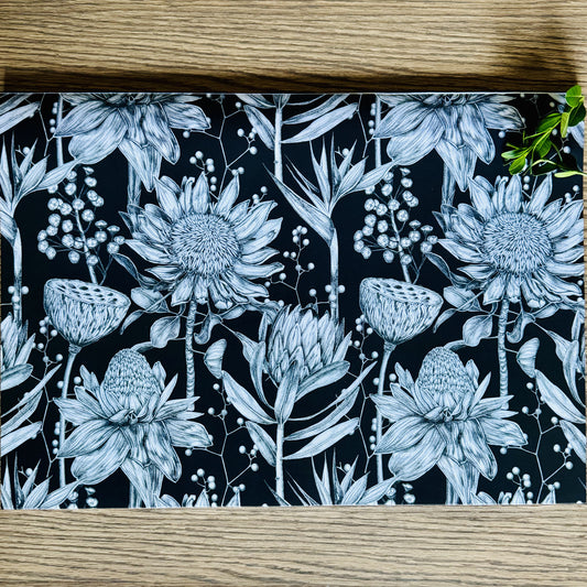 Grey Fynbos Paper Placemats - iszi ONLINE