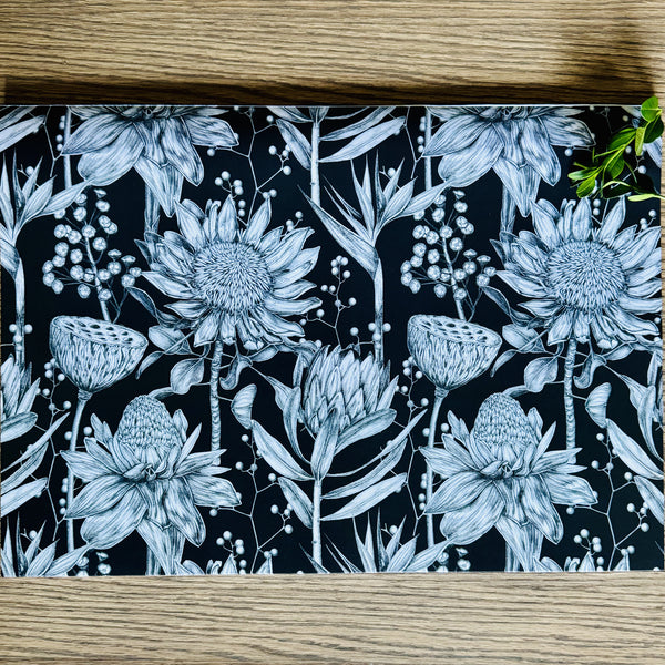 Grey Fynbos Paper Placemats