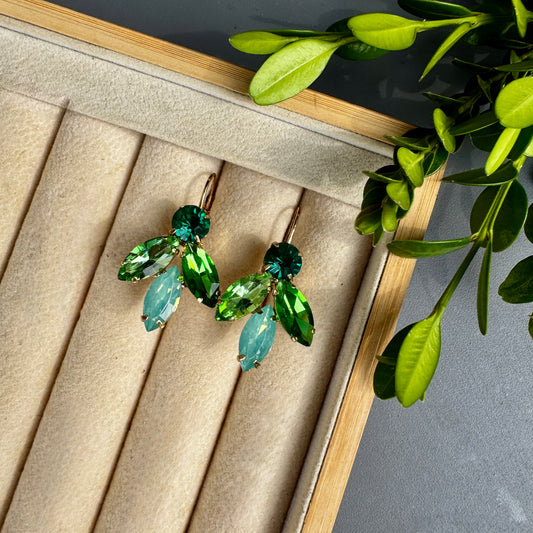 Green Gem Earrings