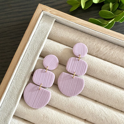 The Nell Earrings in Lilac Mist