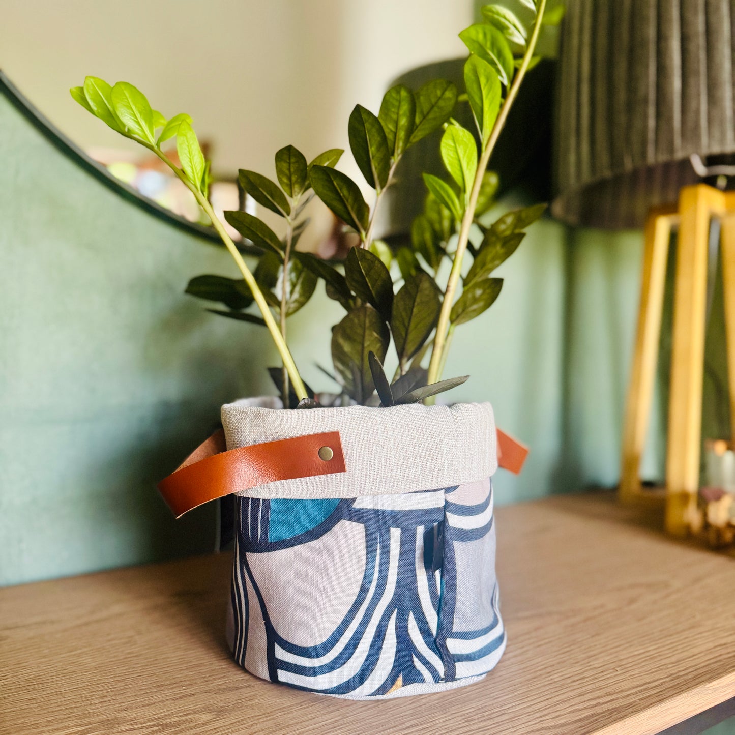 Soft Pot with Leather Handles - Nola and La Serano - iszi ONLINE