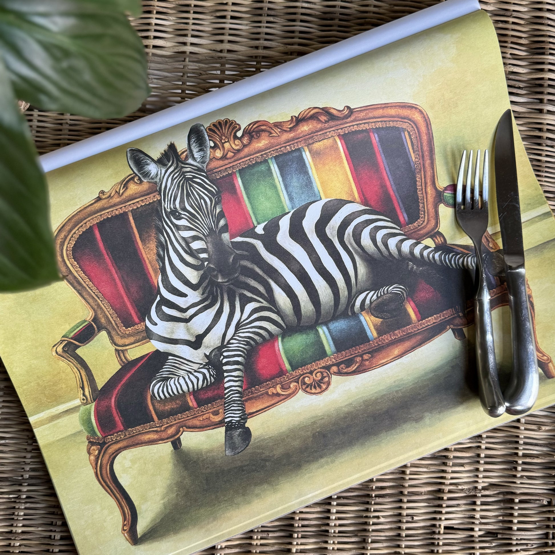 Wildlife at Leisure Disposable Placemats – Elephant, Cheetah, Zebra & Giraffe