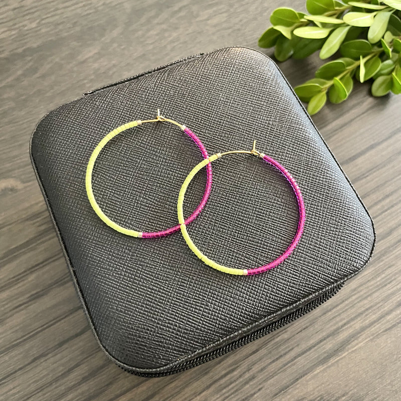 Beaded Hoop Earrings - 3 options - iszi ONLINE