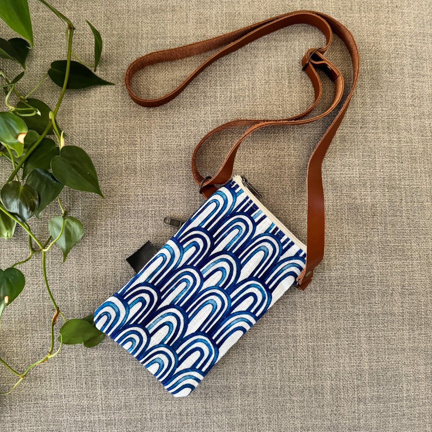 Back of Blue Arch Terri Bag