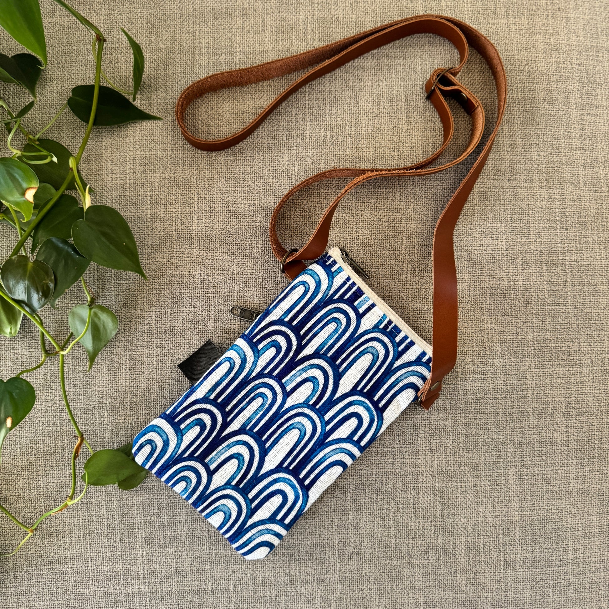 Back of Blue Arch Terri Bag