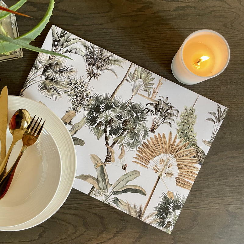 Exotic Zanana Light Paper Placemats