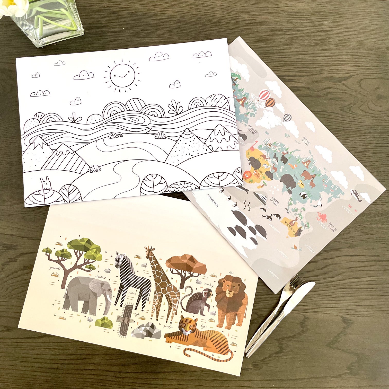 Kids  Paper Placemat