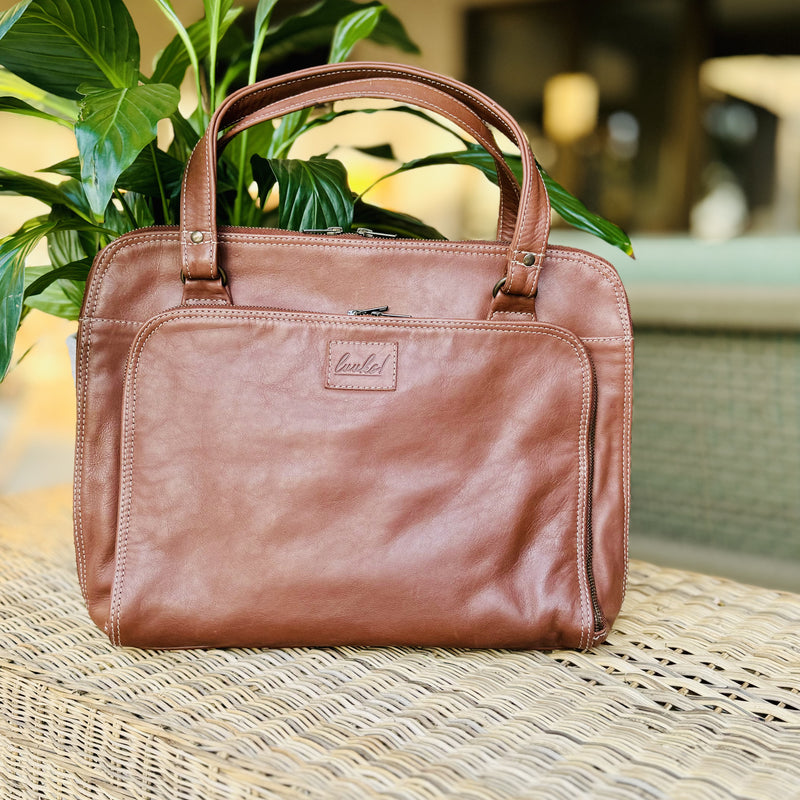 Leather Laptop Bag - Charles