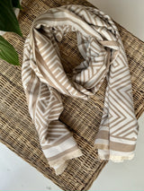 Neutral Cream and Beige Pashmina