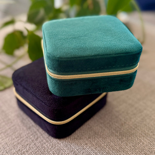 Suede Jewellery Box