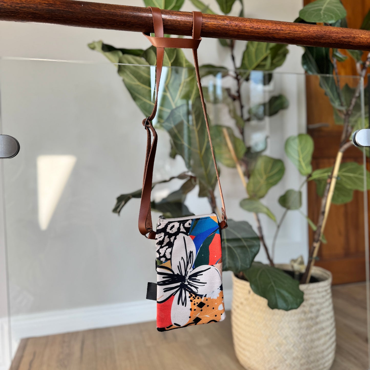 Leather Sling Handbag - Terri