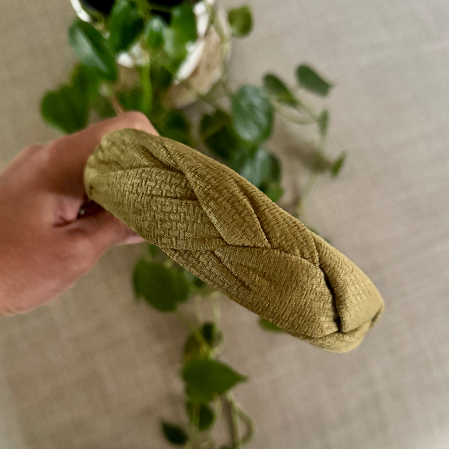 Olive Braid Alice Band
