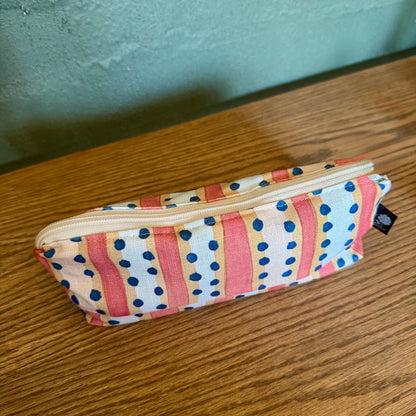 Fabric Pencil Bags in Nola and Cougar Print - iszi ONLINE