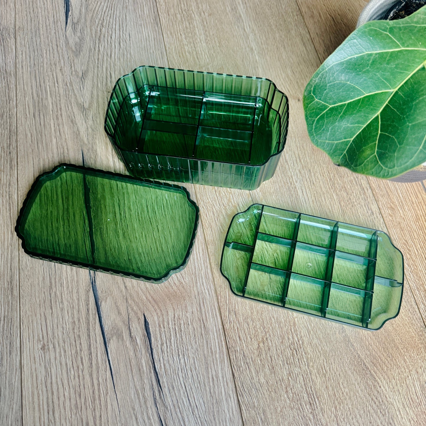 Large Green Jewellery Boxes