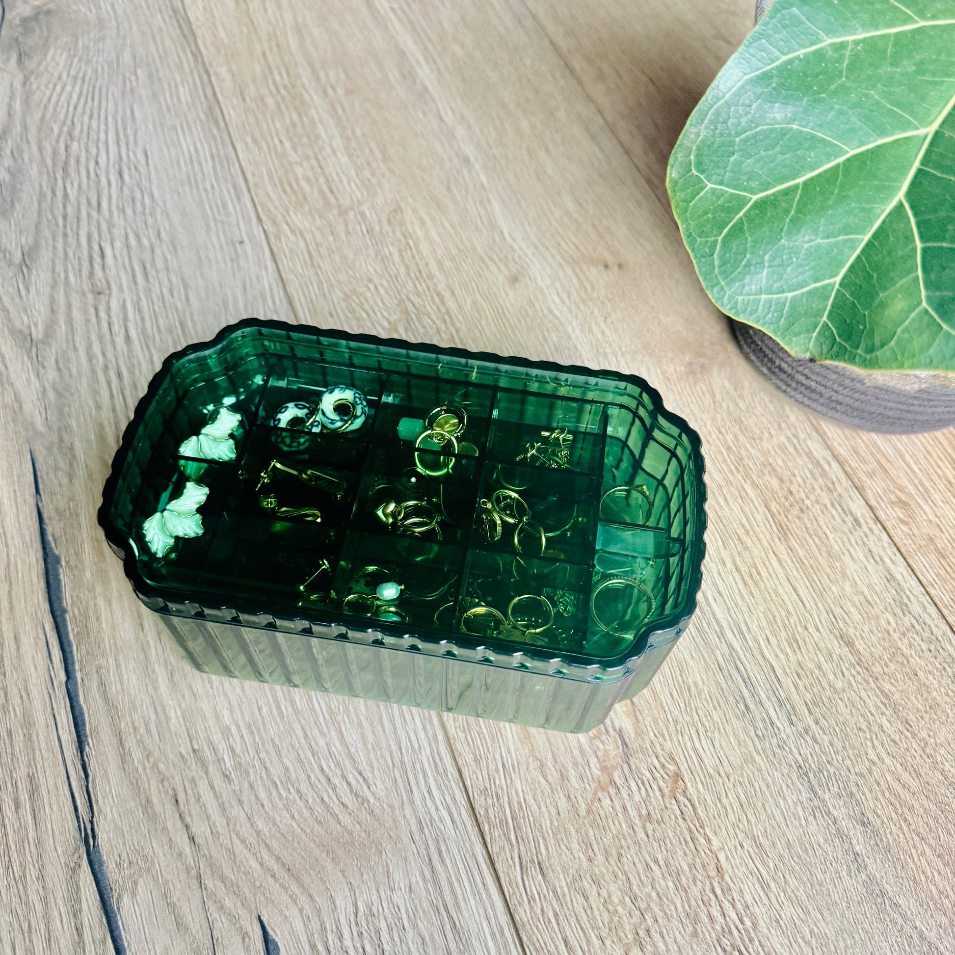 Large Green Jewellery Box