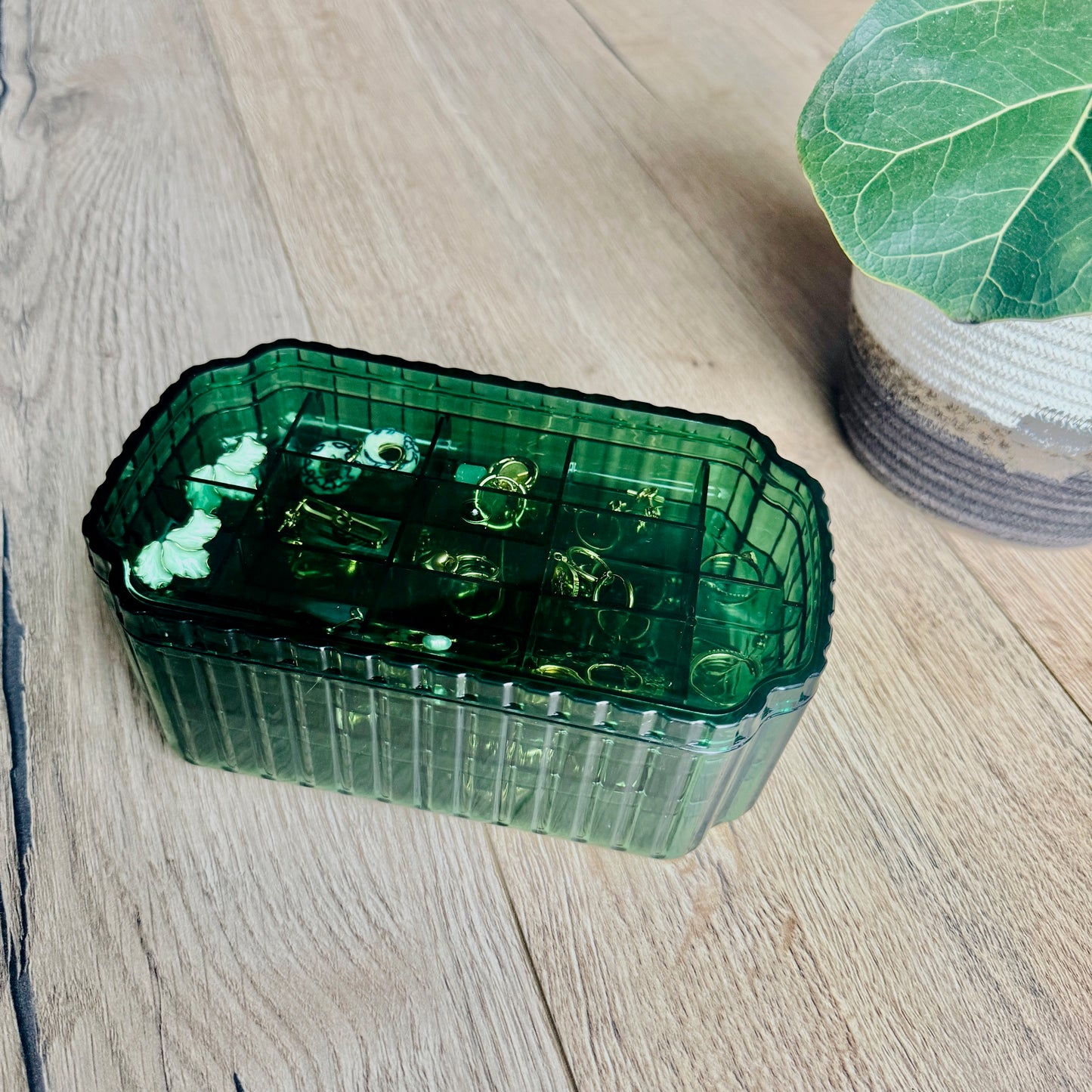 Large Green Jewellery Box