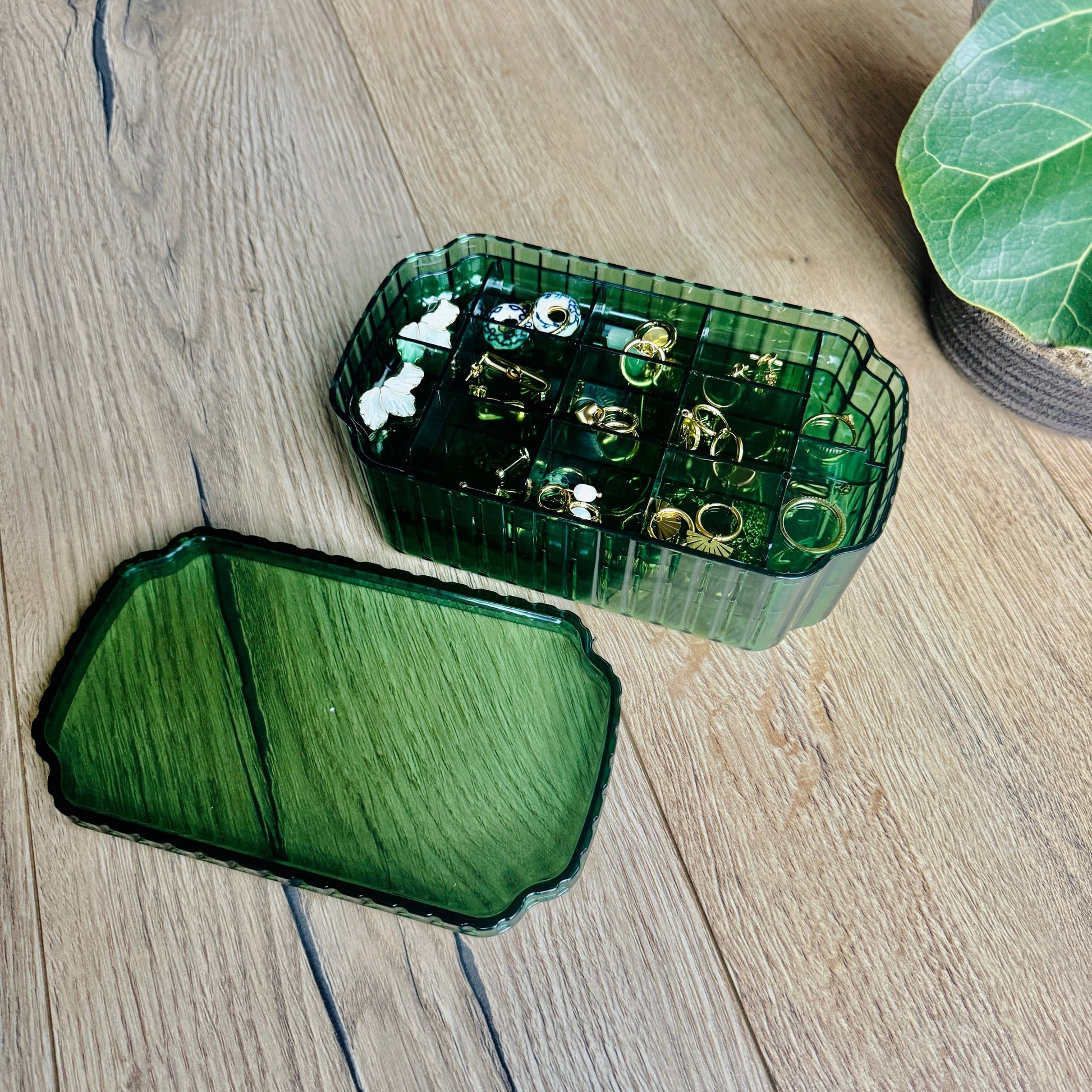 Large Green Jewellery Box