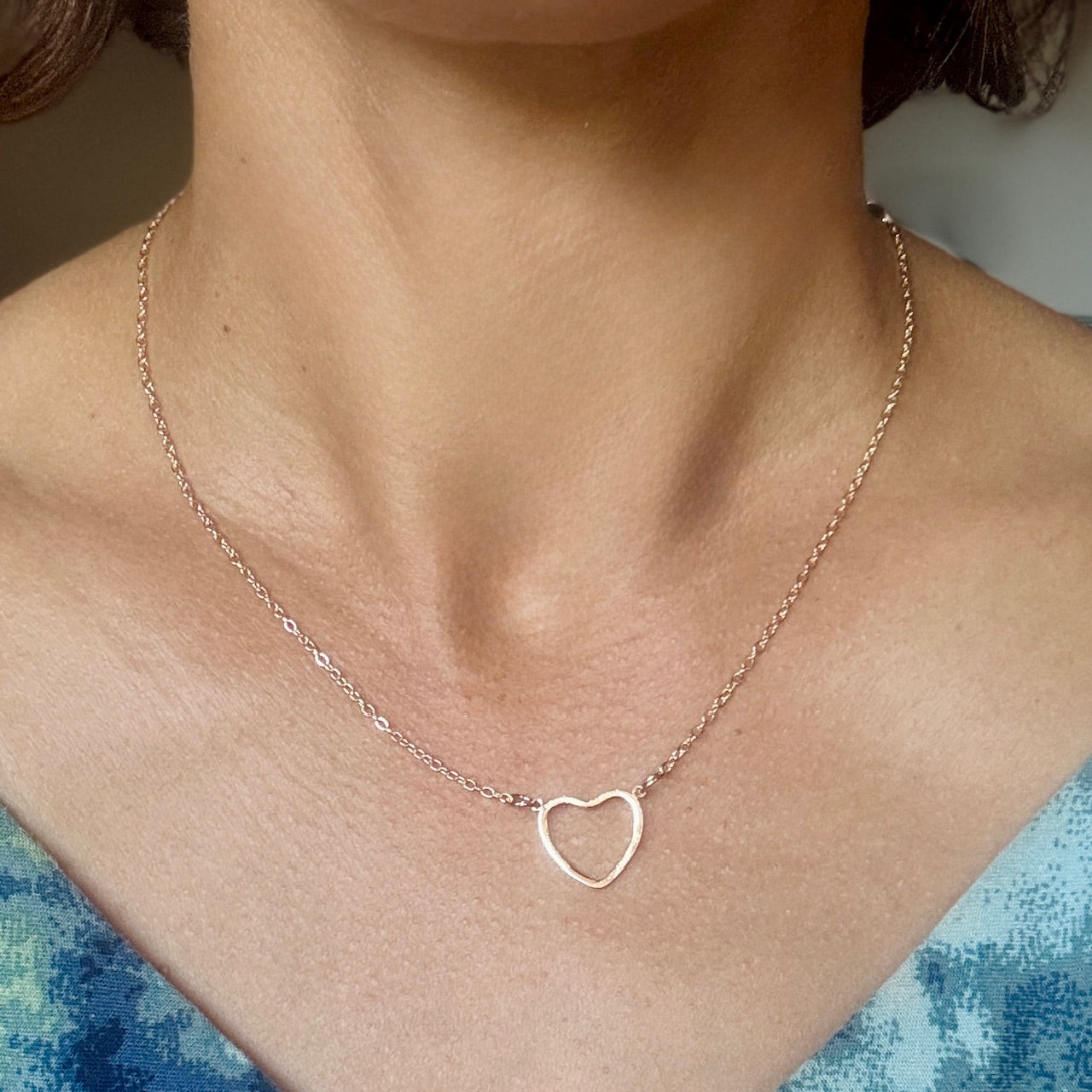 Thin Heart Necklace