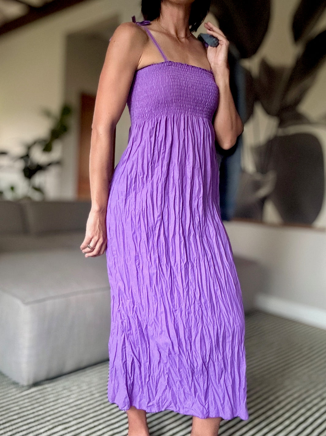 Shoulder Tie Dress - iszi ONLINE