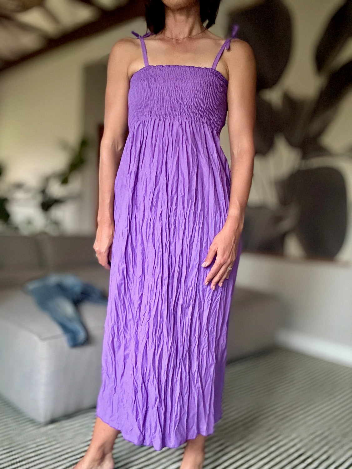Shoulder Tie Dress - iszi ONLINE