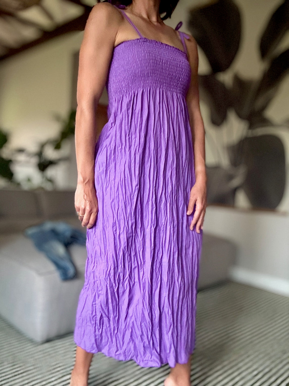 Shoulder Tie Dress - iszi ONLINE